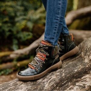 JOSEF SEIBEL MAREN 06 BLACK / MULTICOLOR BOOTS WOMEN’S SIZE EU(39) US(8/8.5)